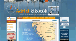 Desktop Screenshot of adriaikikotok.hu
